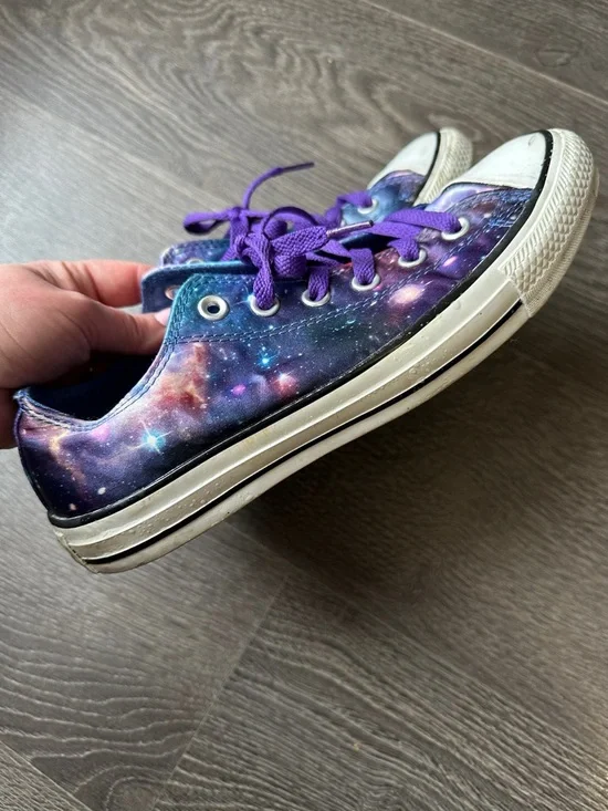 Converse Galaxy Print Low Top Sneakers - Picture 2 of 4